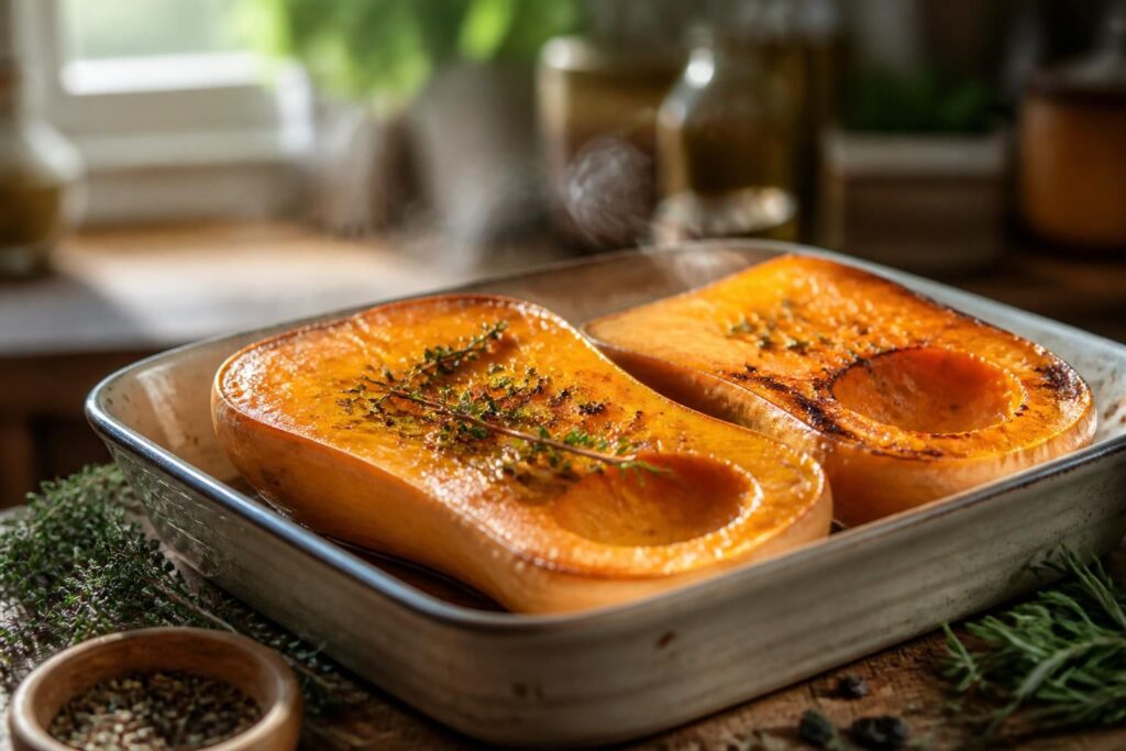 découvrez l’astuce simple pour réussir une butternut au four avec une chair fondante et délicieusement parfumée, idéale pour régaler toute la famille.