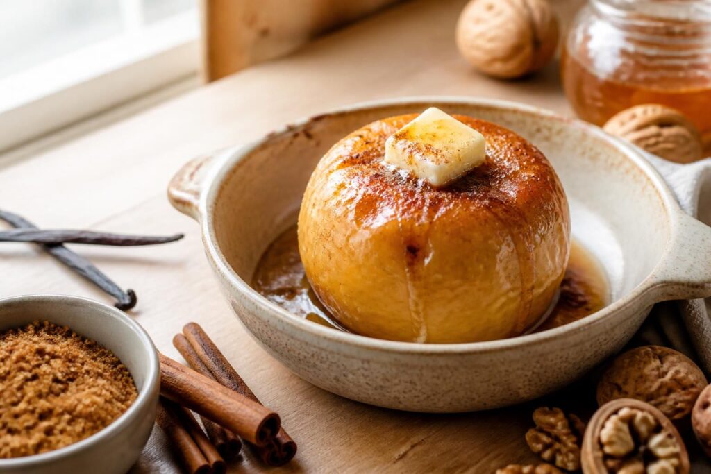 découvrez l'astuce simple pour réussir une pomme au four fondante et délicieusement parfumée, un dessert facile à préparer qui ravira vos papilles.