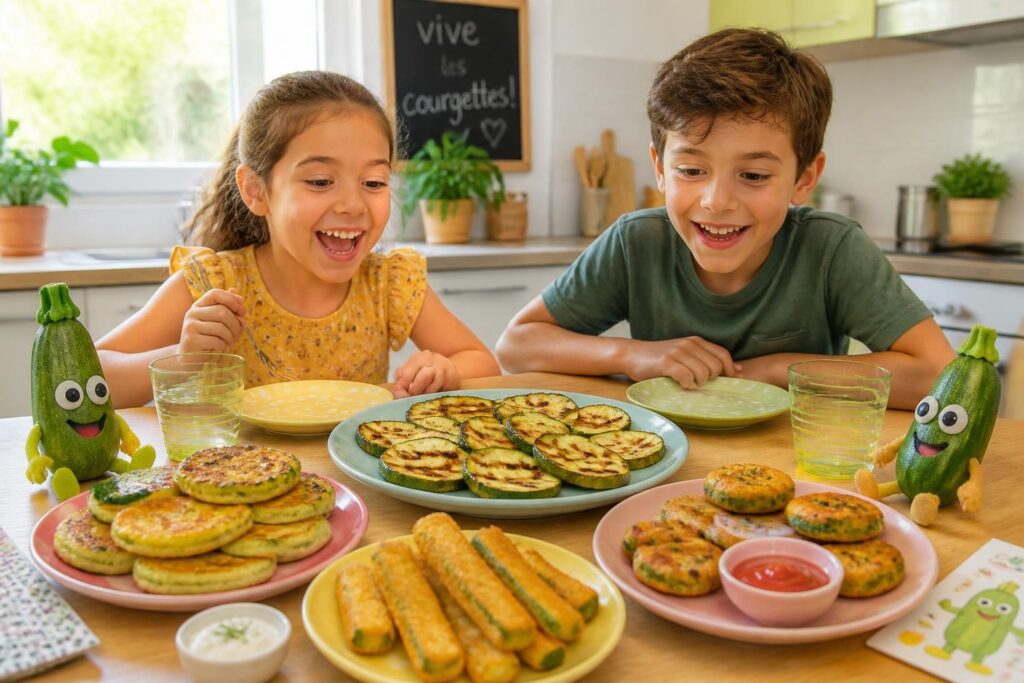 découvrez des recettes simples et gourmandes de courgettes pour enfants, accompagnées d'astuces efficaces pour leur faire apprécier ce légume vert délicieux.