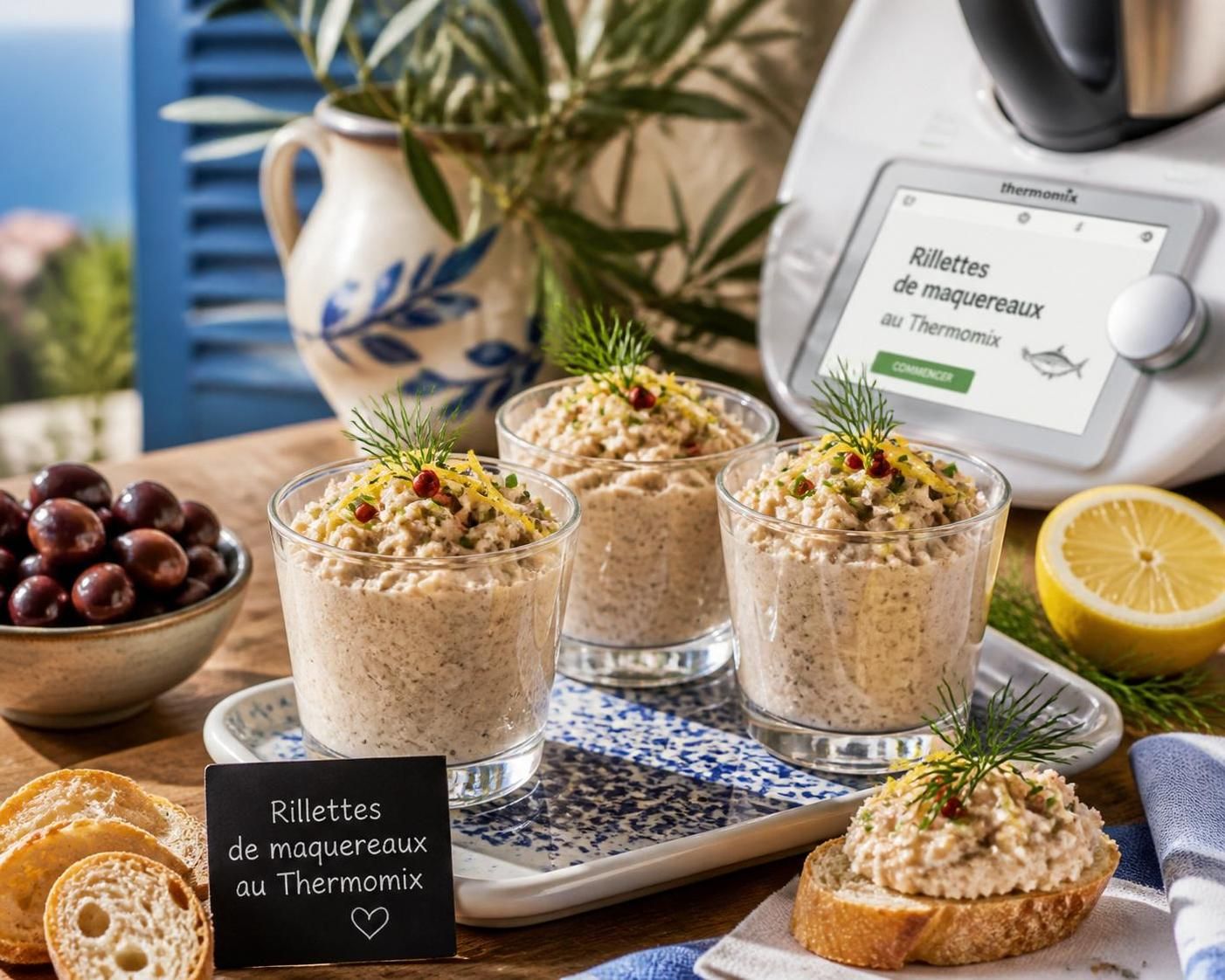 découvrez notre recette express de rillettes de maquereaux au thermomix, idéale pour un apéro réussi en toute simplicité et rapidité.