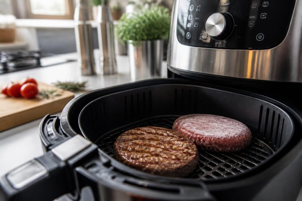 découvrez comment réussir la cuisson parfaite de votre steak haché surgelé à l’airfryer grâce à nos conseils simples et sans erreur pour un résultat savoureux et croustillant.