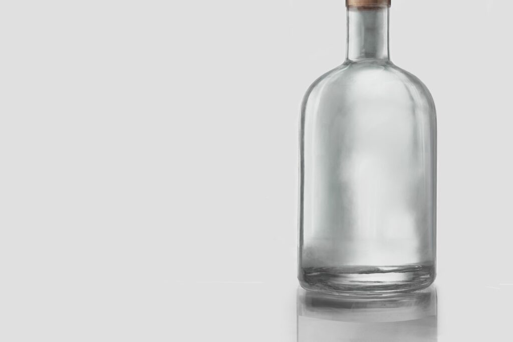 Empty Glass Bottle