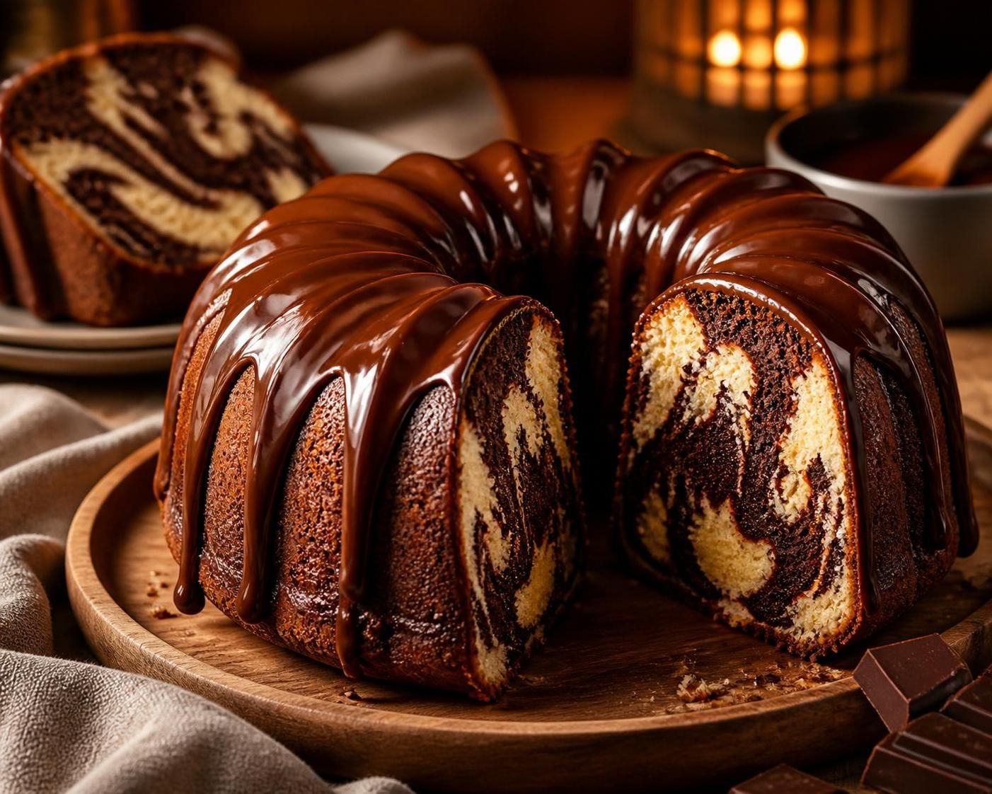 découvrez l'astuce pour réussir un gâteau au marbré chocolat avec un effet visuel bluffant et un goût fondant qui ravira toutes vos papilles.