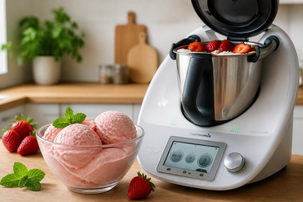 découvrez la recette facile de glace à la fraise au thermomix, un dessert maison rafraîchissant et gourmand pour toutes les occasions.