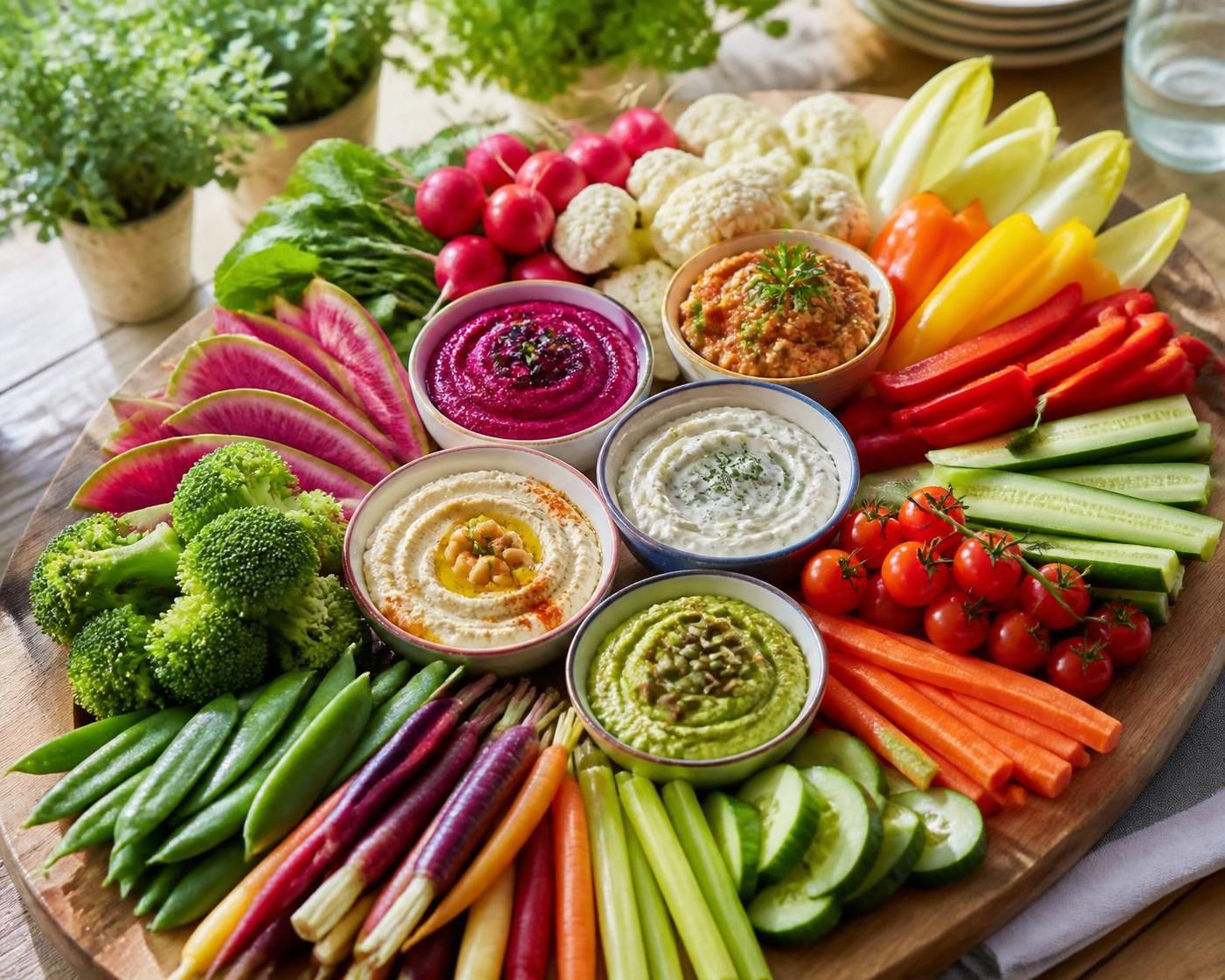 découvrez nos idées fraîches et originales de plateaux de crudités pour un apéro coloré et sain, parfait pour un buffet convivial et équilibré.