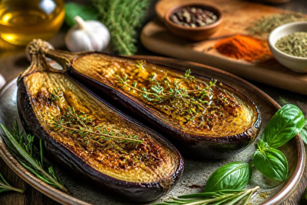 découvrez nos astuces pour réussir une aubergine au four avec une chair fondante et riche en saveurs. recettes simples et conseils pratiques pour un plat délicieux.