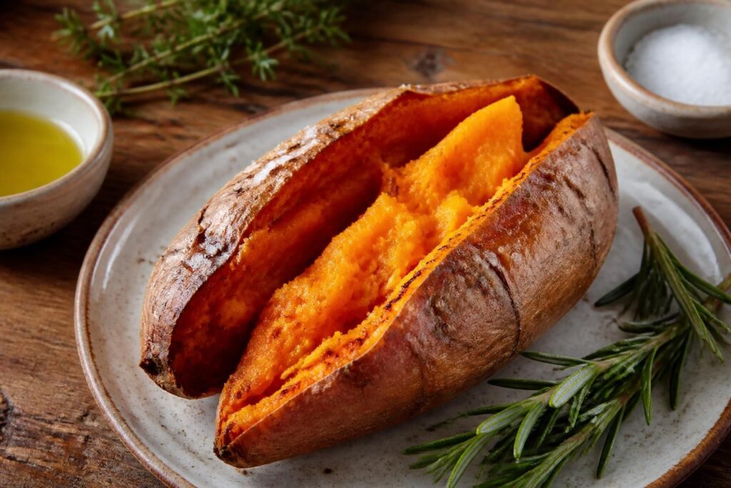 découvrez nos astuces pour cuisiner la patate douce au four et obtenir une chair fondante et savoureuse à chaque fois.
