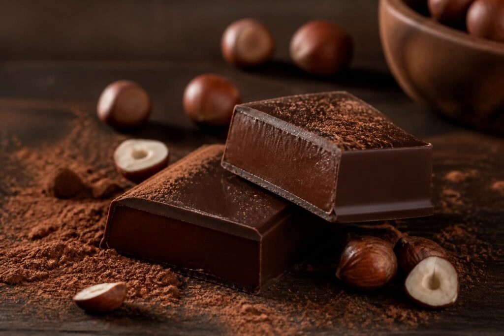 découvrez le chocolat gianduja, une délicieuse alliance du praliné onctueux et du cacao intense, qui ravit les amateurs de douceurs gourmandes.