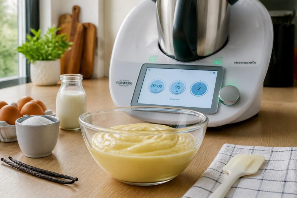découvrez notre recette de crème pâtissière au thermomix pour obtenir une texture onctueuse et parfaite à chaque fois. l'astuce idéale pour réussir vos desserts maison facilement.