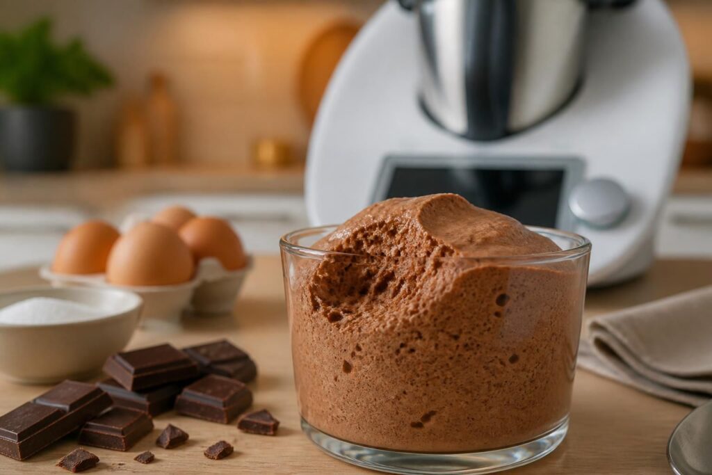 découvrez la recette express de la mousse au chocolat thermomix pour une texture aérienne et délicieuse, à réaliser en quelques minutes avec votre appareil.