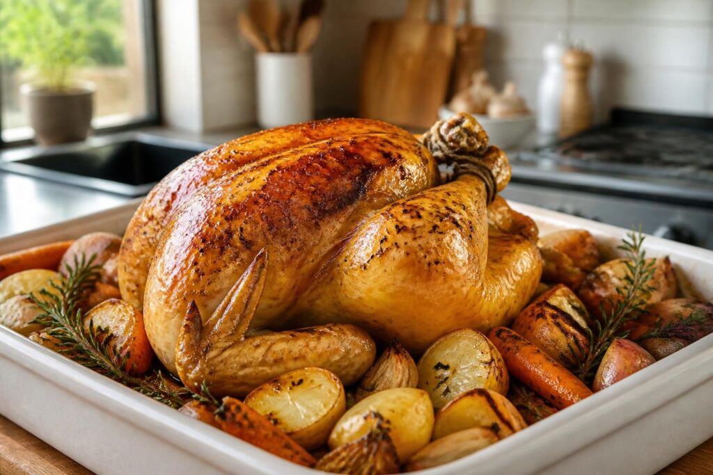 découvrez nos astuces pour réussir un poulet au four avec une peau croustillante et dorée, et une chair tendre et fondante à chaque cuisson.