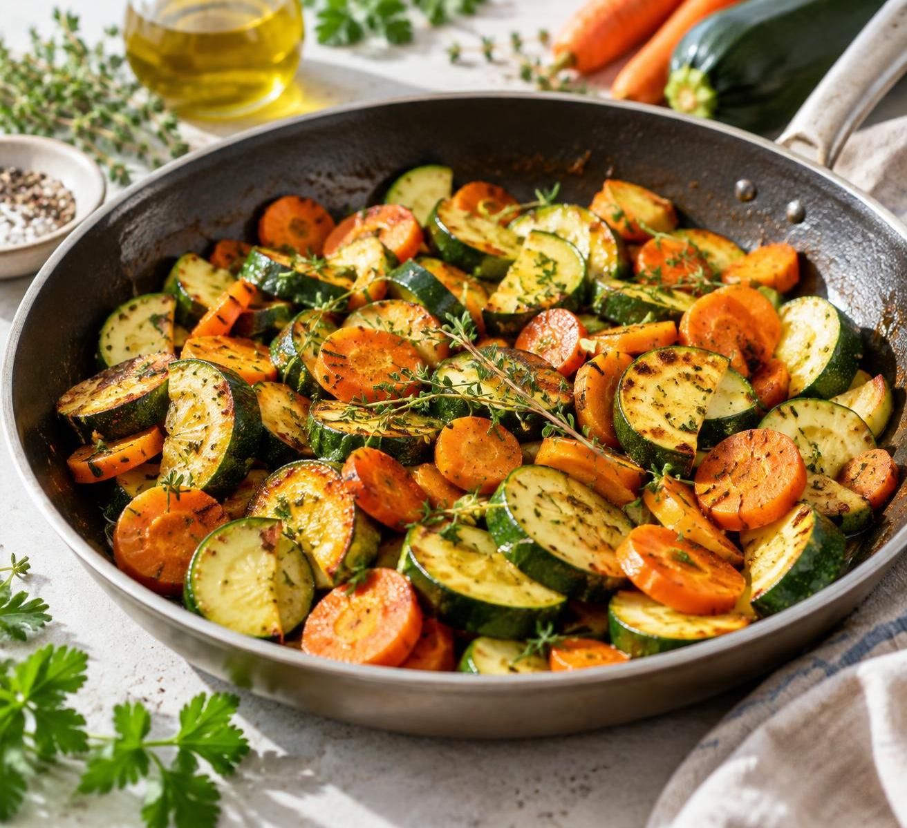 découvrez des idées simples et savoureuses pour cuisiner courgettes et carottes dans des plats colorés, équilibrés et faciles à préparer.