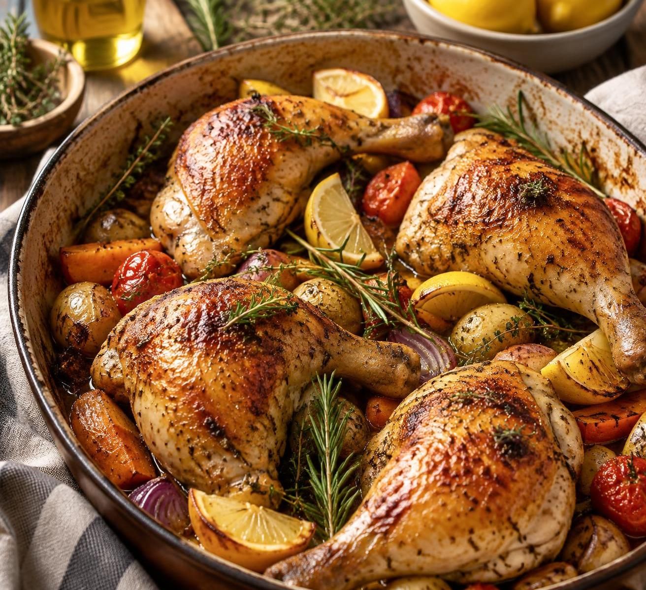 découvrez les astuces pour réussir des cuisses de poulet au four à la peau croustillante et dorée, tout en gardant une chair tendre et savoureuse.