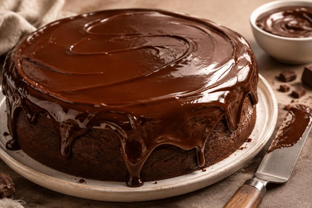réalisez un nappage au chocolat brillant et facile à étaler pour sublimer vos gâteaux et leur apporter une délicieuse touche gourmande.