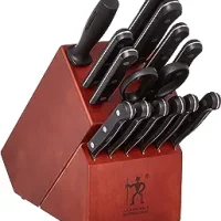 HENCKELS Solution Razor-Sharp 15-pc Knife Set, Chef Knife, Bread Knife, Steak Knife, German Engineered Informed by 100+